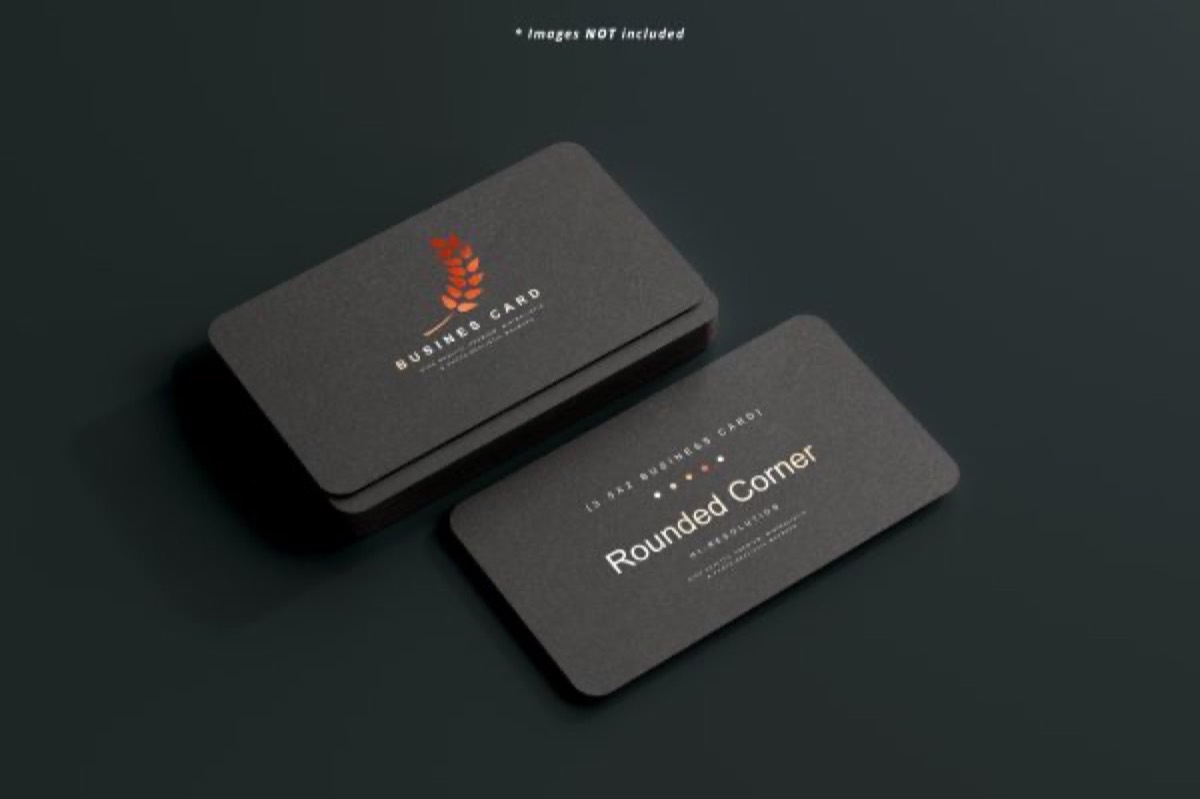 Examples of business card shapes and formats