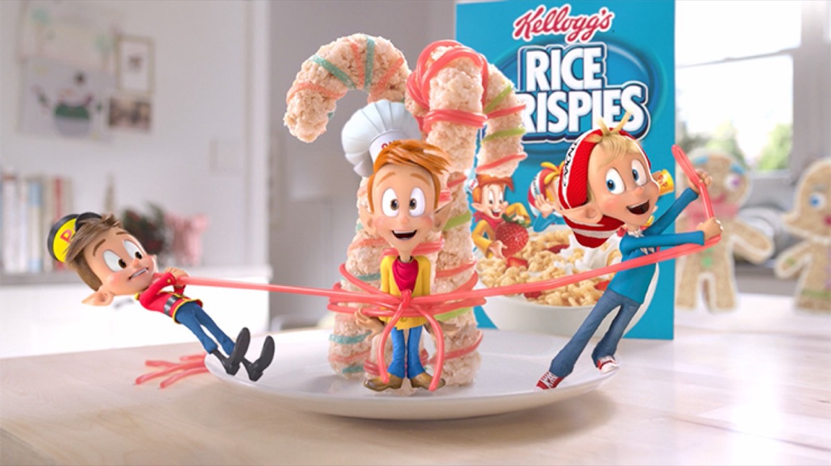 Snap Crackle Pop mascots by Kellogg's Rice Krispies