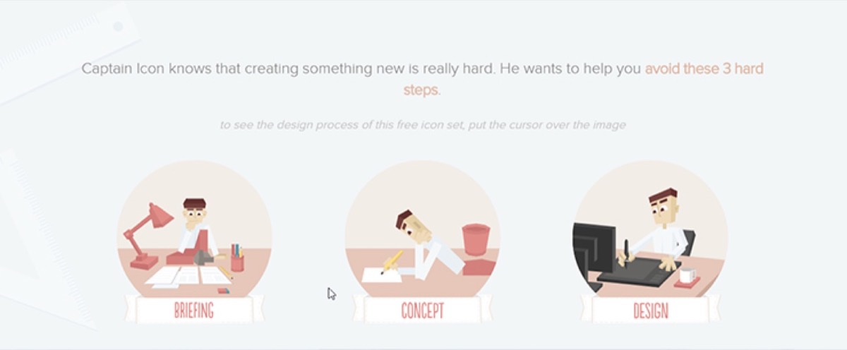 Mascot in website footer design