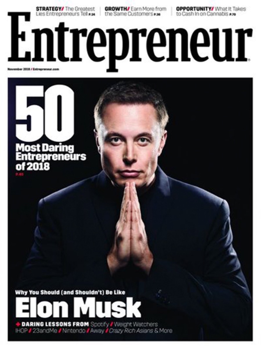 Professional magazine cover design example
