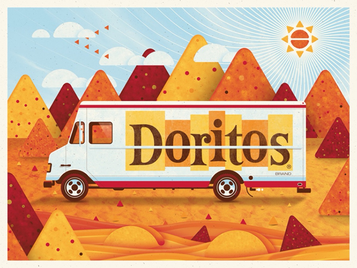 Doritos brand illustration professional graphic design