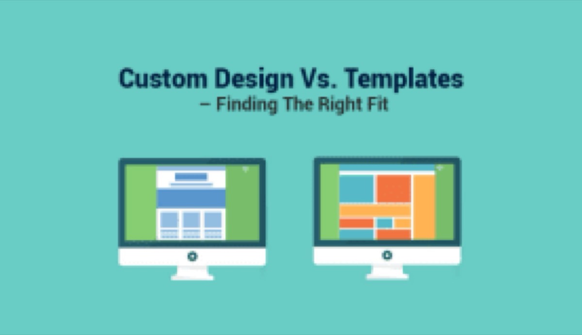 Custom website design vs template comparison overview