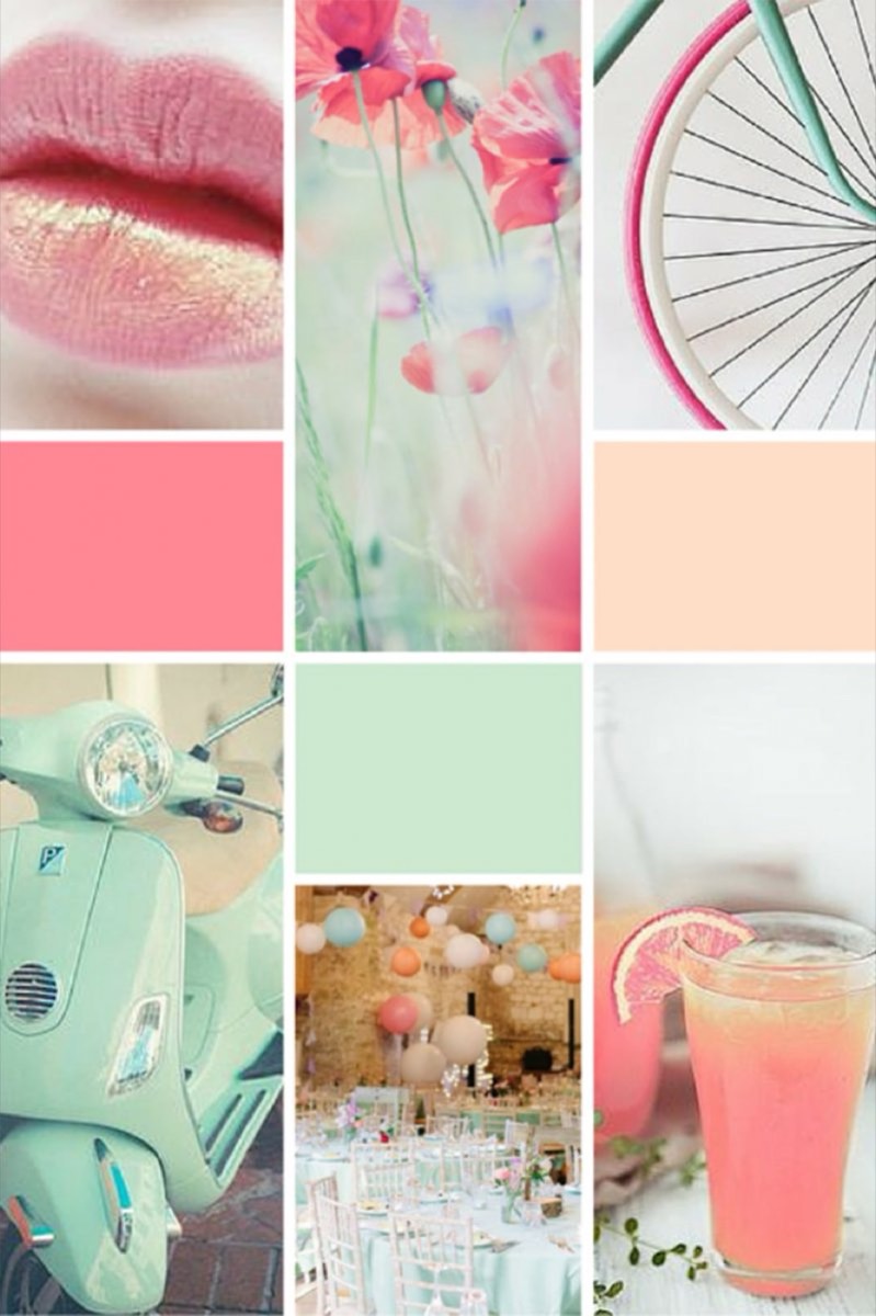 Mood board example for logo design