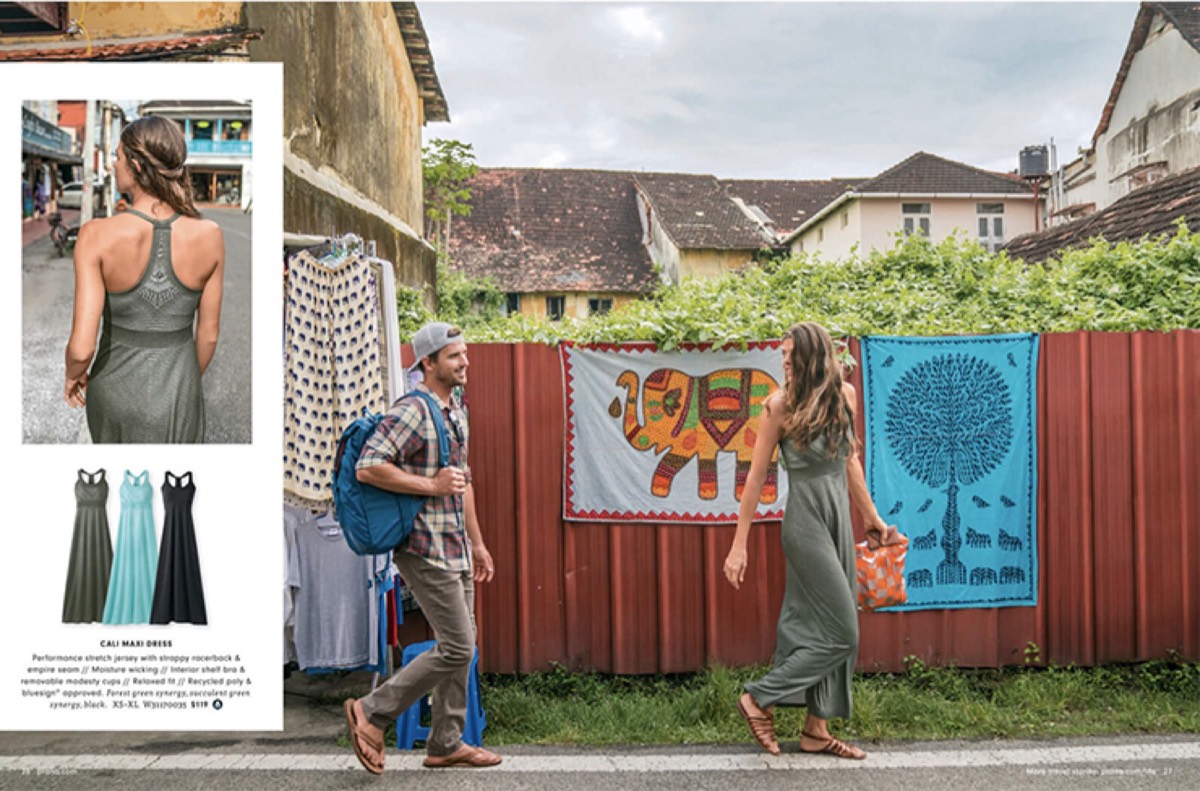 prAna cultural painting background catalogue design