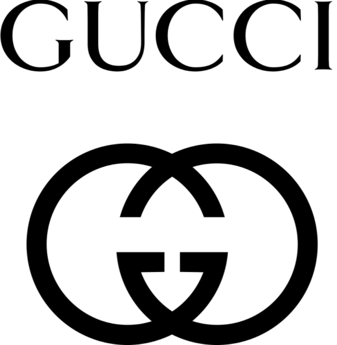 Gucci's black logo for premium fashion authority