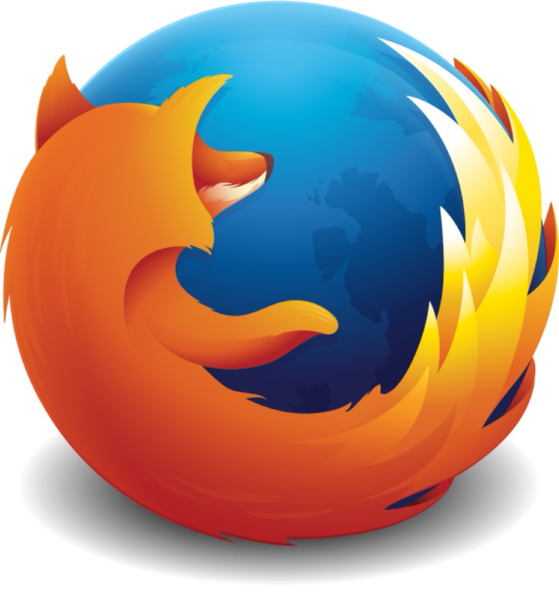 Mozilla Firefox's blue and orange logo combination