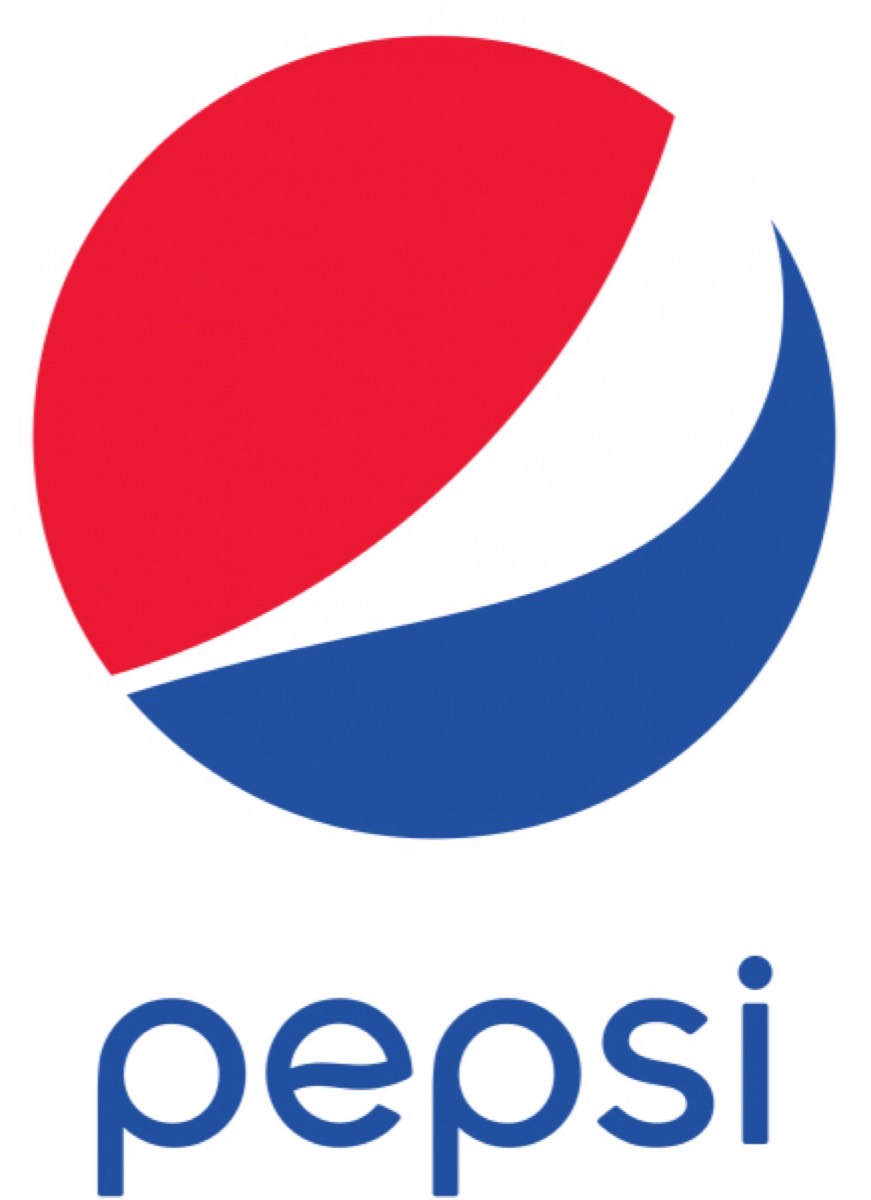 Pepsi's blue and red logo design