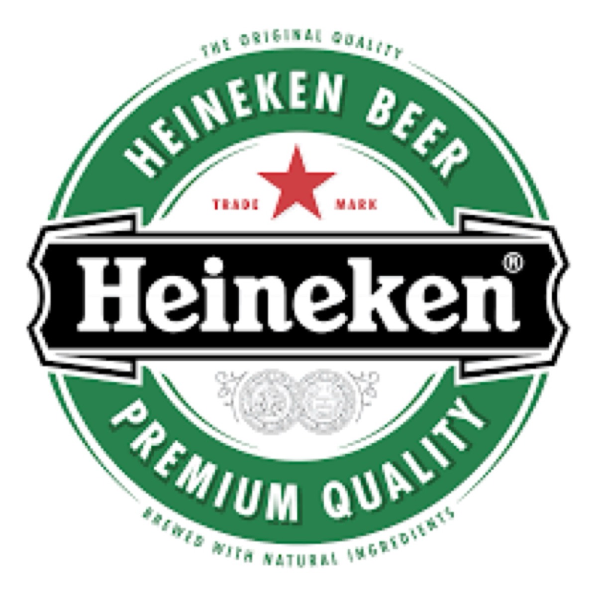Heineken's red, black and green logo combination