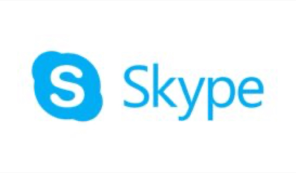 Skype's blue logo for communication and connection