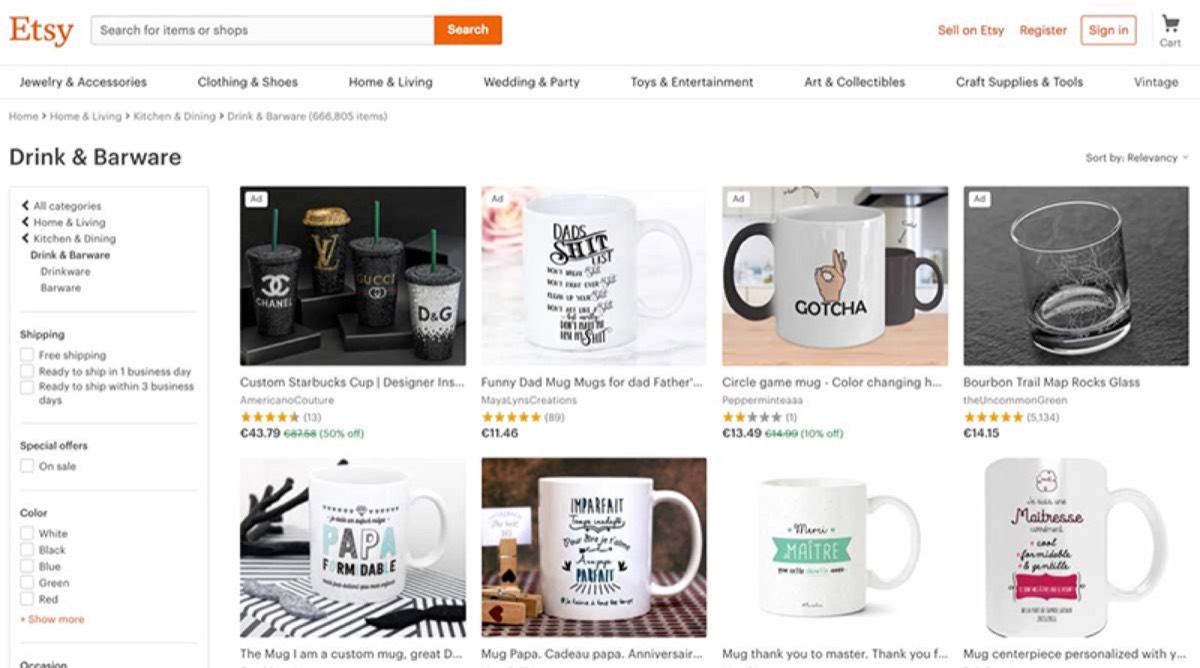 Product bundling and categorization in eCommerce design