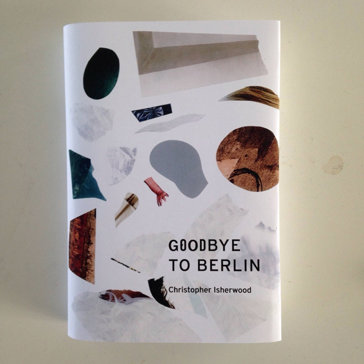 Found materials book cover design concept