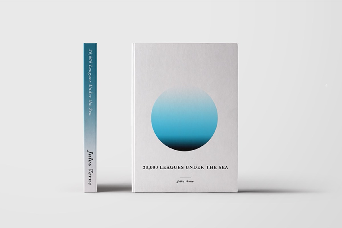 Minimalist book cover design example