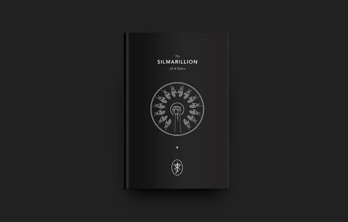 Minimalist book cover design with white space