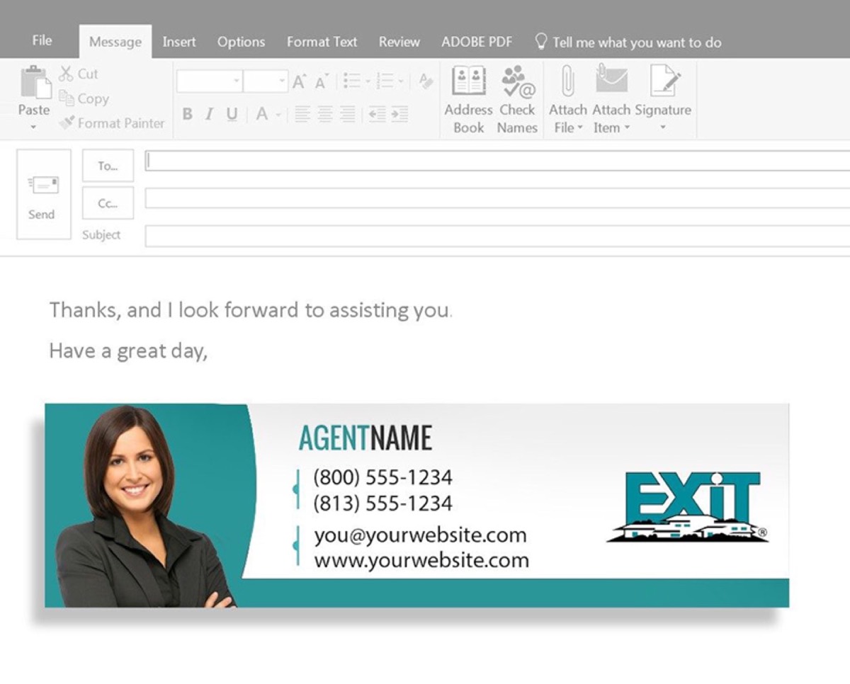 Email signature design examples