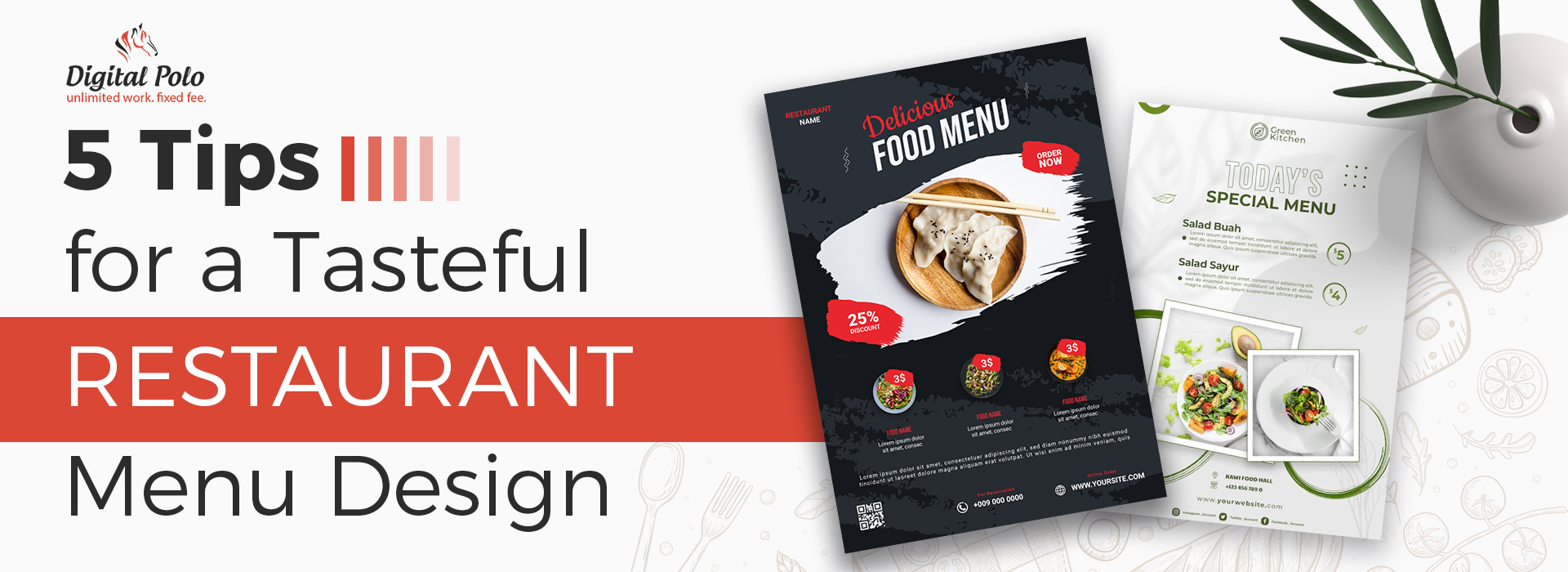 5 Tips For A Tasteful Restaurant Menu Design